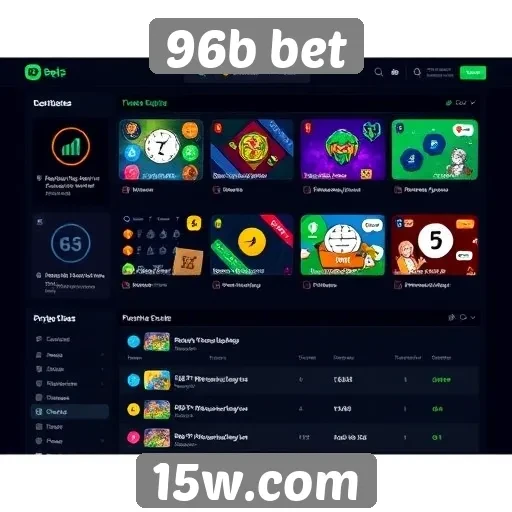 Características da interface do usuário no 96b bet